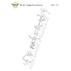 Meccanica Benassi Spare Parts for Tiller RL 40