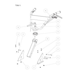 Meccanica Benassi Spare Parts for Tiller RL 45