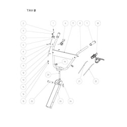 Meccanica Benassi Spare Parts for Tiller RL 45