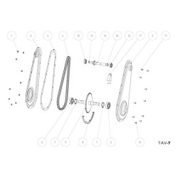 Meccanica Benassi Spare Parts for Tiller RL 45