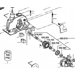 Trasmission Head Gears Set for Groover Flex MS 1706 FR