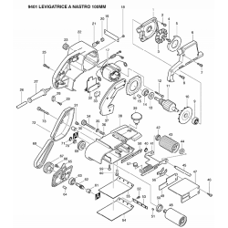 Makita Spare Parts for Belt Sander 9401