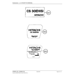 Ricambi Hitachi per Motosega CS30EH(S)-CE35EH(S)