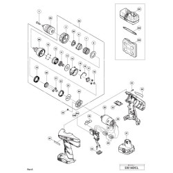 Ricambi Hitachi per Trapano Avvitatore a Batteria DS14DCL