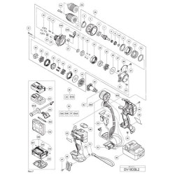 Hitachi Spare Parts for Cordless Driver Drill DV18DBL2