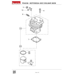 Dolmar Spare Parts for Chainsaw PS43/38
