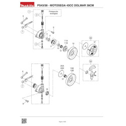 Dolmar Spare Parts for Chainsaw PS43/38