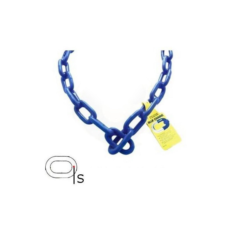 Catena Antifurto con Rivestimento in Gomma "Blu"
