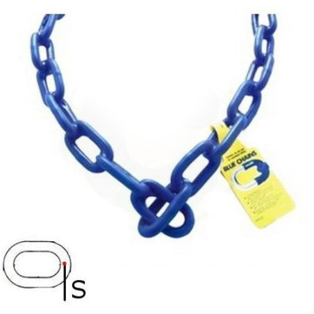Catena Antifurto con Rivestimento in Gomma "Blu"