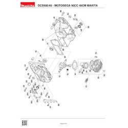 Makita Spare Parts for Chainsaw DCS500/45