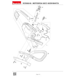 Makita Spare Parts for Chainsaw DCS500/45