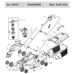 Ricambi Ama per Rasaerba Elettrico ELM 1232