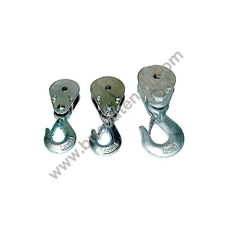 Pulley with Hook for Electric Hoists