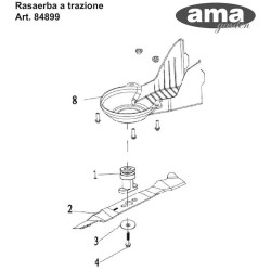 Ama Spare Parts for Self-Propelled Lawnmower LT 46E