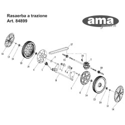 Ama Spare Parts for Self-Propelled Lawnmower LT 46E