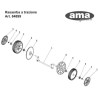 Ama Spare Parts for Self-Propelled Lawnmower LT 46E