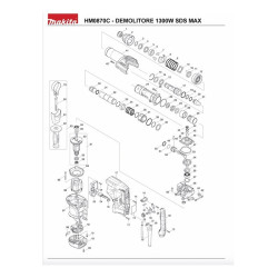 Makita Spare Parts for Rotary Hammer HM0860C