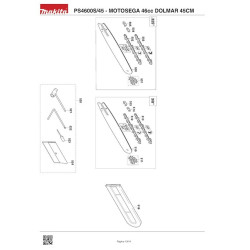 Ricambi Dolmar per Motosega PS4600S/45 - 46cc