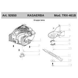 Ricambi Ama per Rasaerba TRX-461B