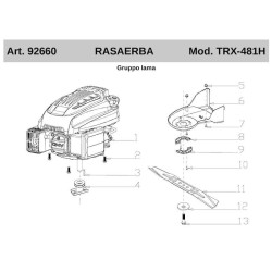 Ricambi Ama per Rasaerba TRX-481H