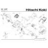 Hitachi Spare Parts for Lawnmower ML 140E