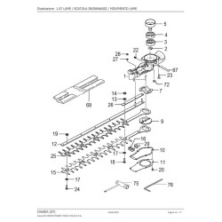 Hitachi Spare Parts for Engine Hedge Trimmer CH62EA (ST)