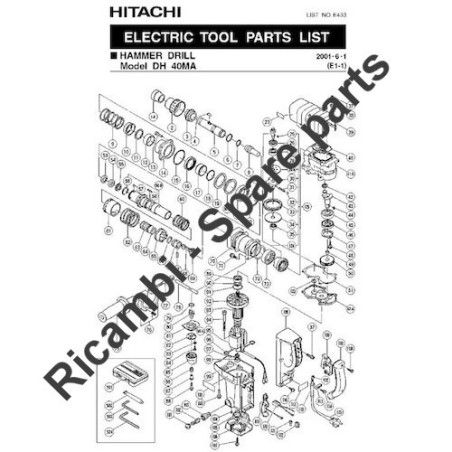 Ricambi Hitachi per Smerigliatrici Angolari