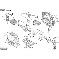 Ricambi Bosch per Seghetto Compact Easy PST 650 - 3603CA0700