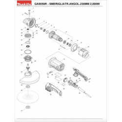 Ricambi Makita per Smerigliatrice Angolare GA9050R