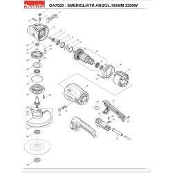 Ricambi Makita per Smerigliatrice Angolare GA7020