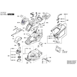 Bosch Spare Parts for Lawnower UniversalRotak 450