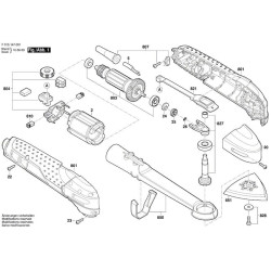 Ricambi Skil per Utensile Multifunzionale 1470 - F015147001