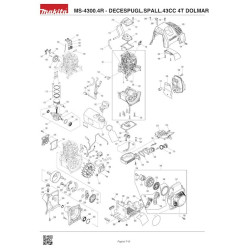 Dolmar Spare Parts for Backpack Bruschcutter MS-4300.4R