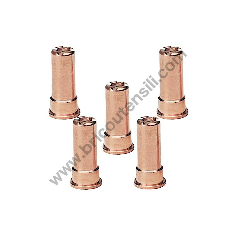 Kit 5 Long Nozzles for Telwin SUPERPLASMA 60/3 HF - 80/3 HF