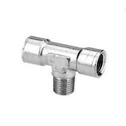 Raccordo a “T” Maschio/Femmina/Femmina 3/8"