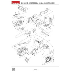 Ricambi Makita per Motosega DCS231T 22,2cc 25CM