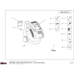 Lavor Original Parts for Pressure Cleaner MISSOURI 230/50 TS -G- LWS