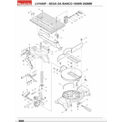 Ricambi Makita per Sega da Banco LH1040F