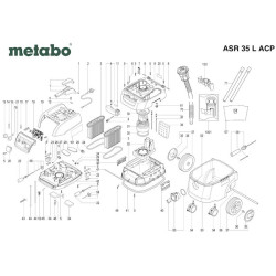 Ricambi Metabo per Smerigliatrici Angolari L 3709-L10-10-LE 9-10