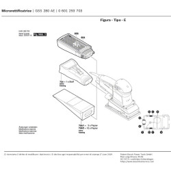 Bosch Spare Parts for Orbital Sander GSS 280 AE - 0601293703