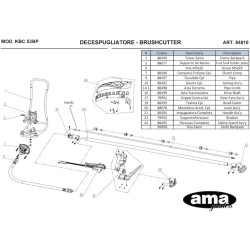 Ricambi Ama per Decespugliatore AG 260 TR–AG2 265
