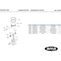 Ricambi Ama per Decespugliatore AG 260 TR–AG2 265