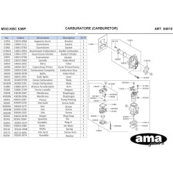 Ricambi Ama per Decespugliatore AG 260 TR–AG2 265