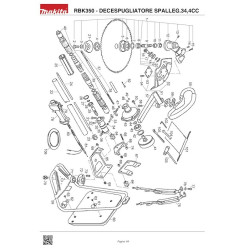 Makita Spare Parts for Backpack Bruschcutter RBK350