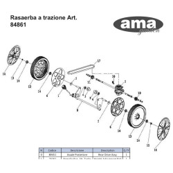 Ricambi Ama per Rasaerba a Trazione LTS 461H