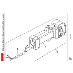 Makita Spare Parts for Brusch Cutter BBC4510