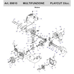 Ricambi Ama per Decspugliatore Multifunzione PLAYCUT 33 cc - 89810