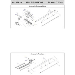 Ricambi Ama per Decspugliatore Multifunzione PLAYCUT 33 cc - 89810
