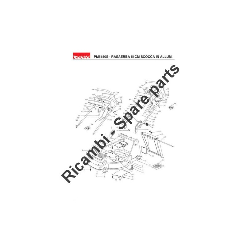 Dolmar Spare Parts for Lawn Mower PM5150S