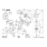 Bosch Spare Parts for Cordless Angle Grinder GWS 18-125 V-LI